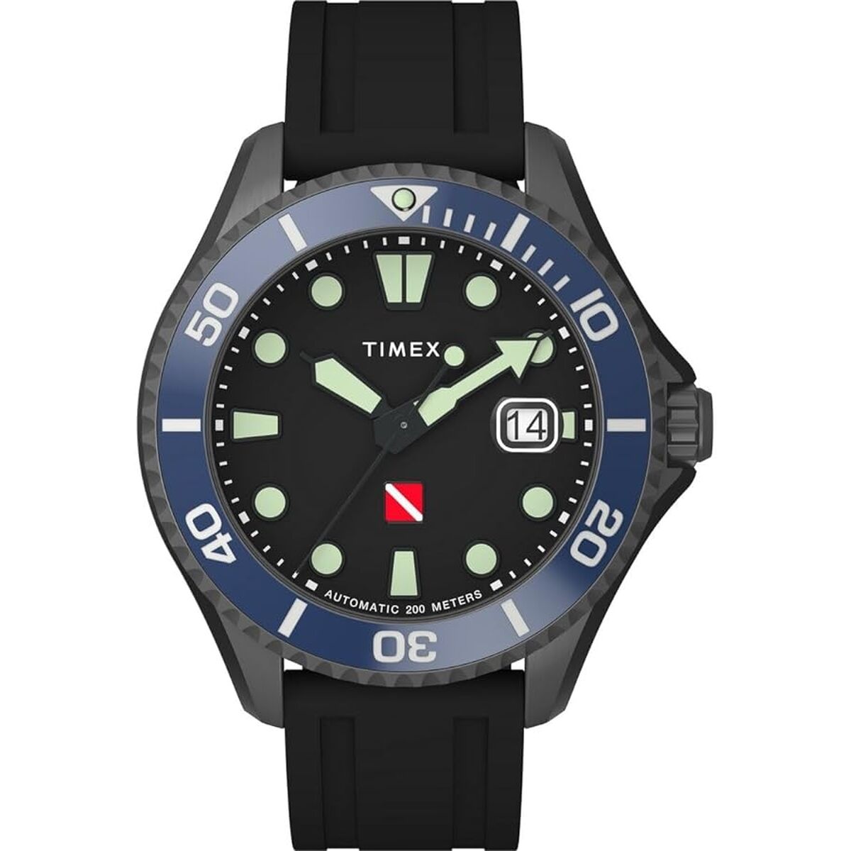 Timex Ανδρικά Ρολόγια Timex DEEP WATER TIBURON AUTOMATIC Μαύρο (Ø 44 mm)