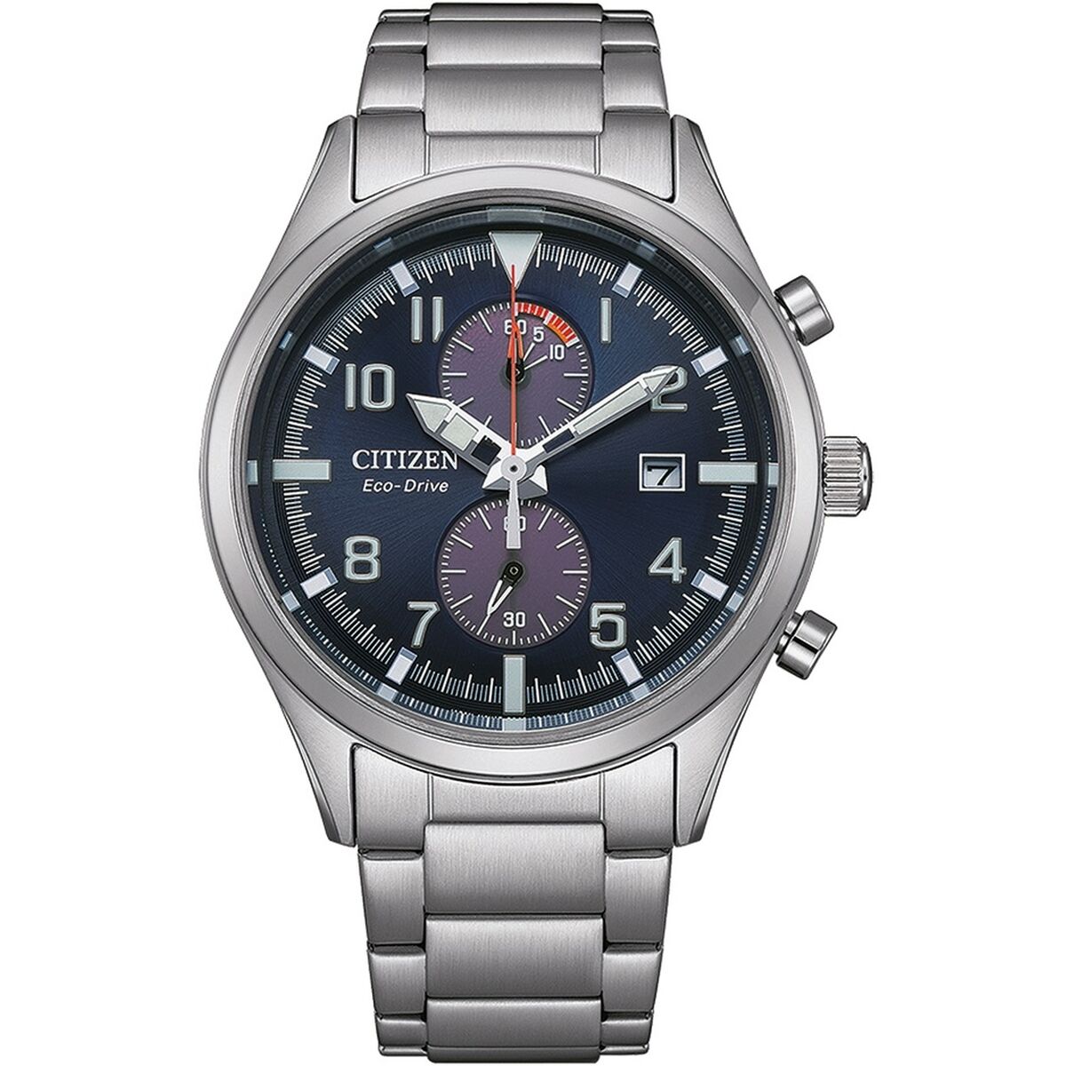 Citizen Ανδρικά Ρολόγια Citizen SPORT CRONO - ECO DRIVE Ασημί (Ø 43 mm)