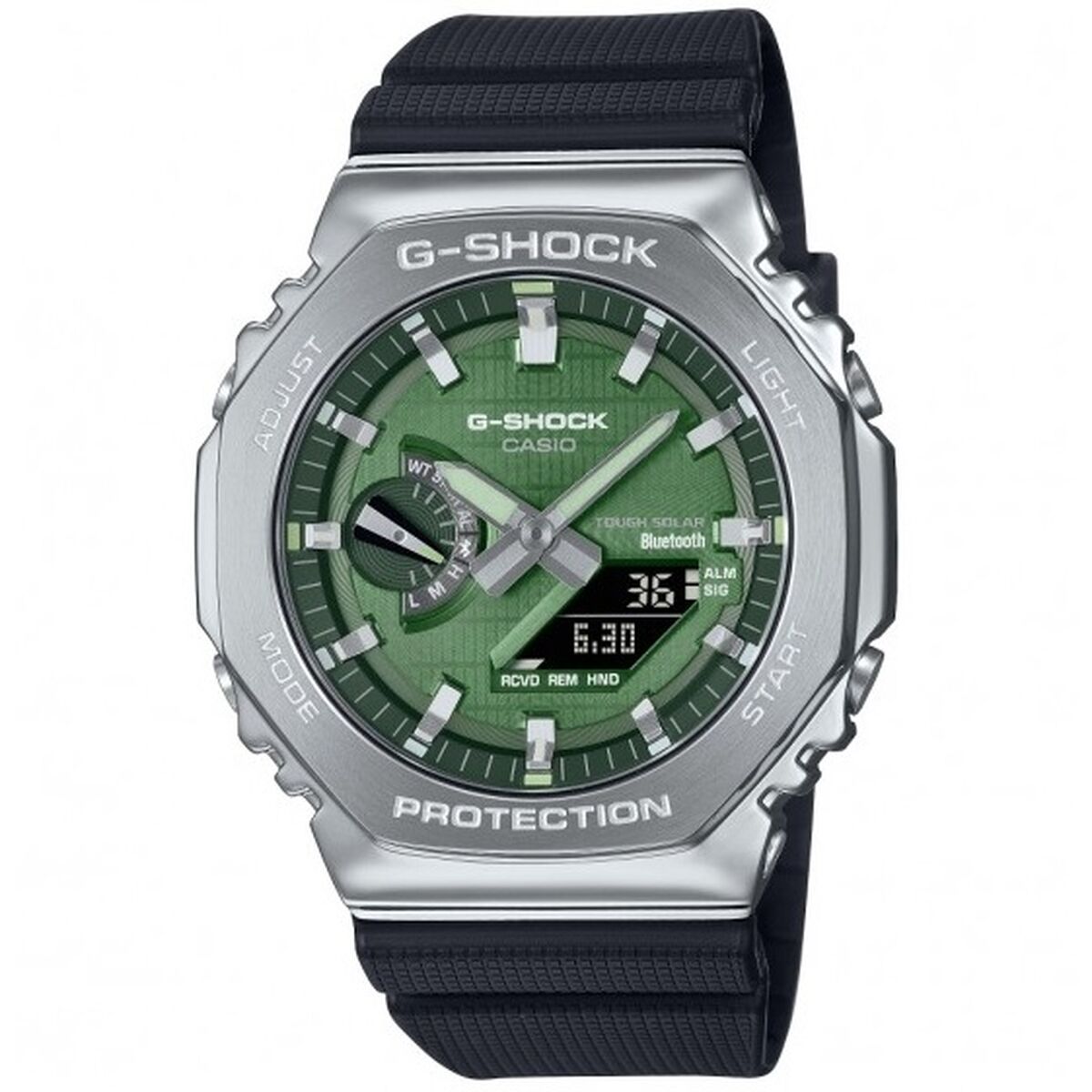 Casio G-Shock Ανδρικά Ρολόγια Casio G-Shock GBM-2100A-1A3ER Μαύρο Πράσινο (Ø 44,5 mm)