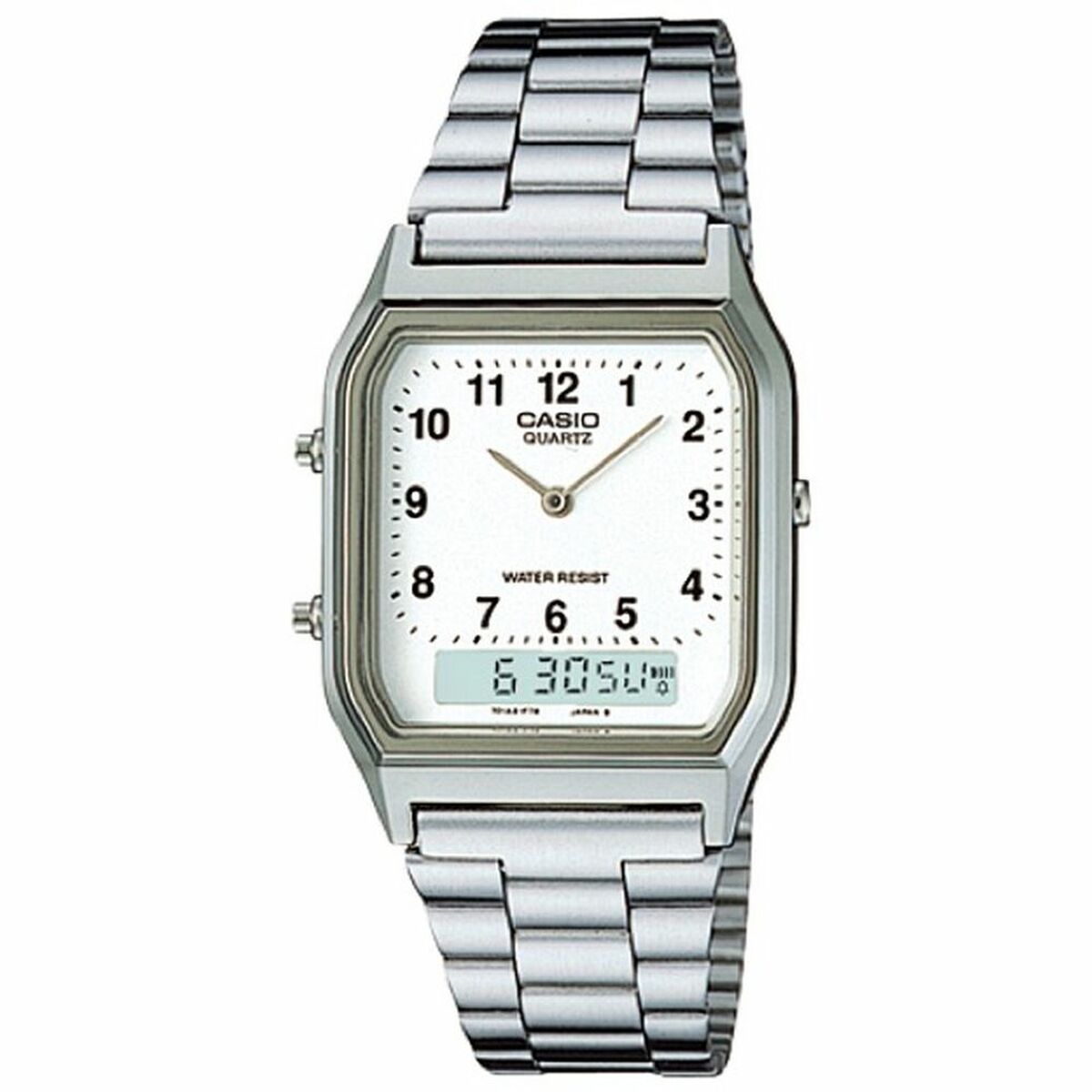 Casio Ανδρικά Ρολόγια Casio COLLECTION ANA-DIGIT Ασημί (Ø 30 mm)