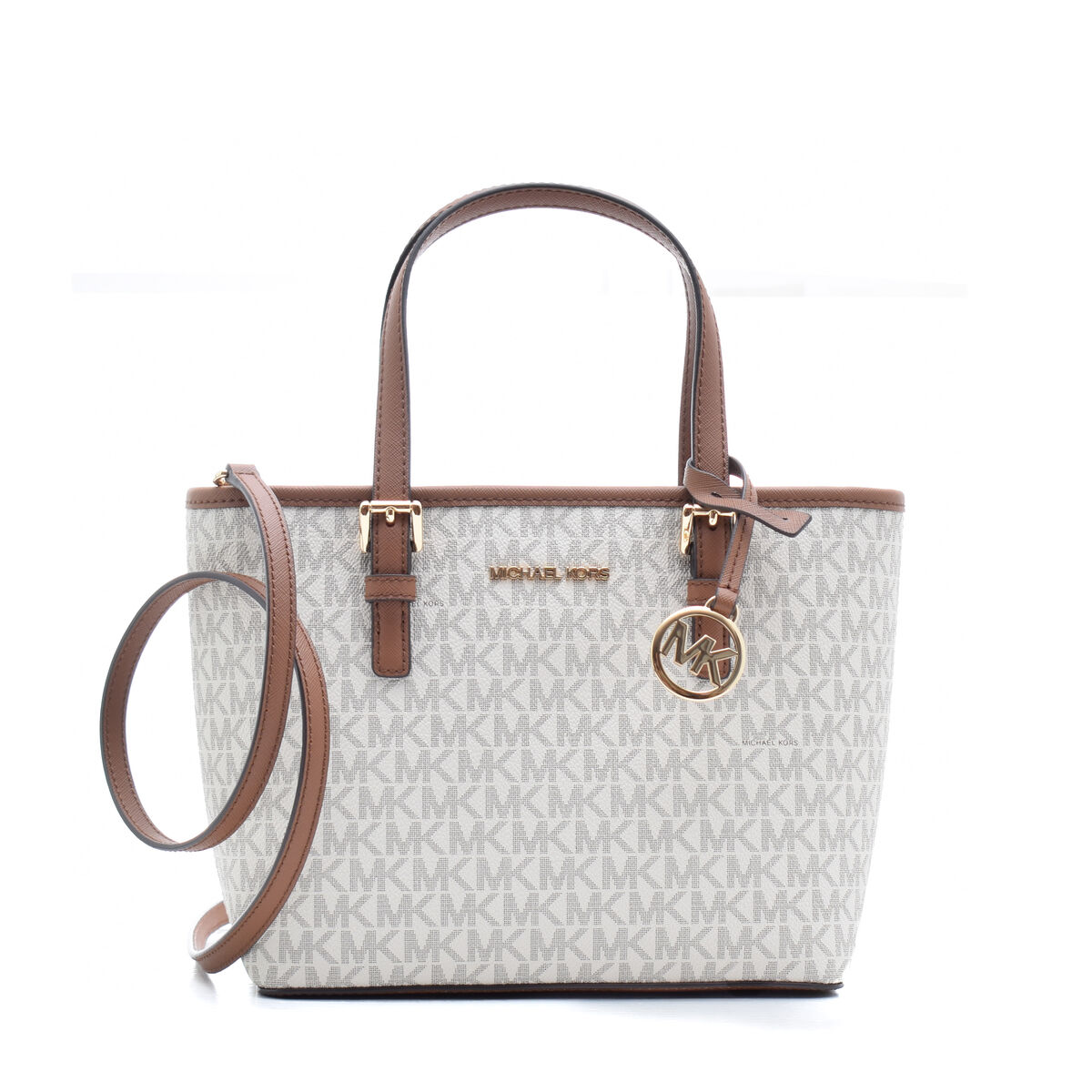 Michael Kors Γυναικεία Τσάντα Michael Kors 35T9GTVT0B-VANILLA Μπεζ 25 x 18 x 10 cm