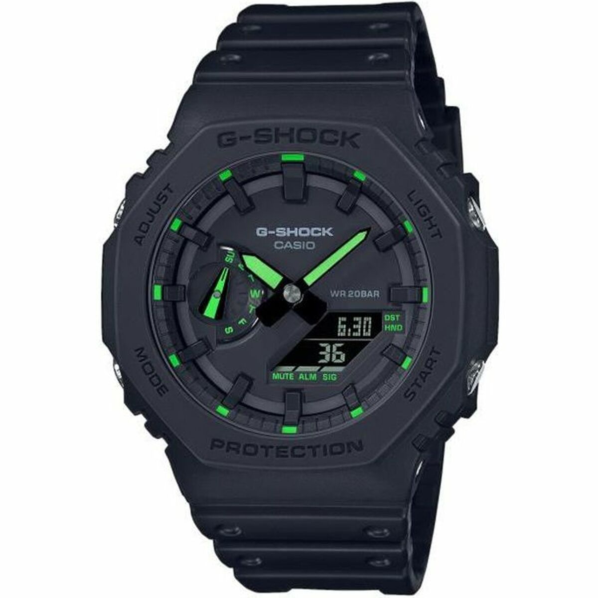 Ανδρικά Ρολόγια Casio G-Shock GA-2100-1A3ER Μαύρο φωτογραφία